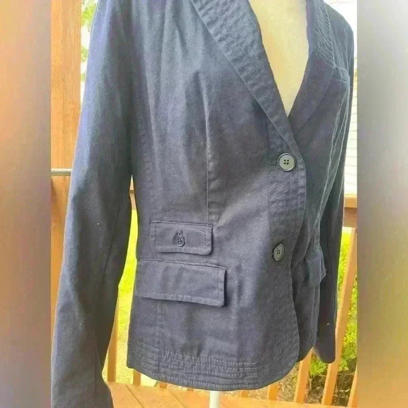 Talbots NWT Navy Women’s Suit Jacket Size 14 - Picture 3 of 13